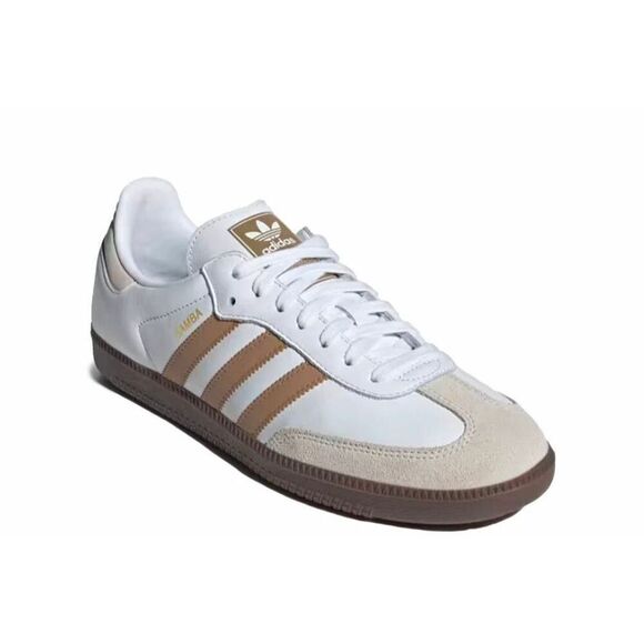 BNWT Adidas samba classic white and gold‎